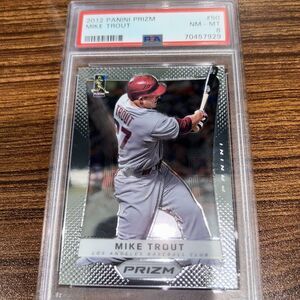 Mike Trout RC 2012 Prizm #50 PSA8 Los Angeles Angels NM-MT